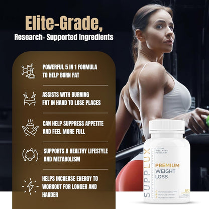 Natural Fat Burner Pills - 60 Count | Boost Metabolism & Energy