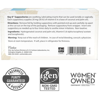 Natural Vitamin E Suppositories for Vaginal Dryness Relief