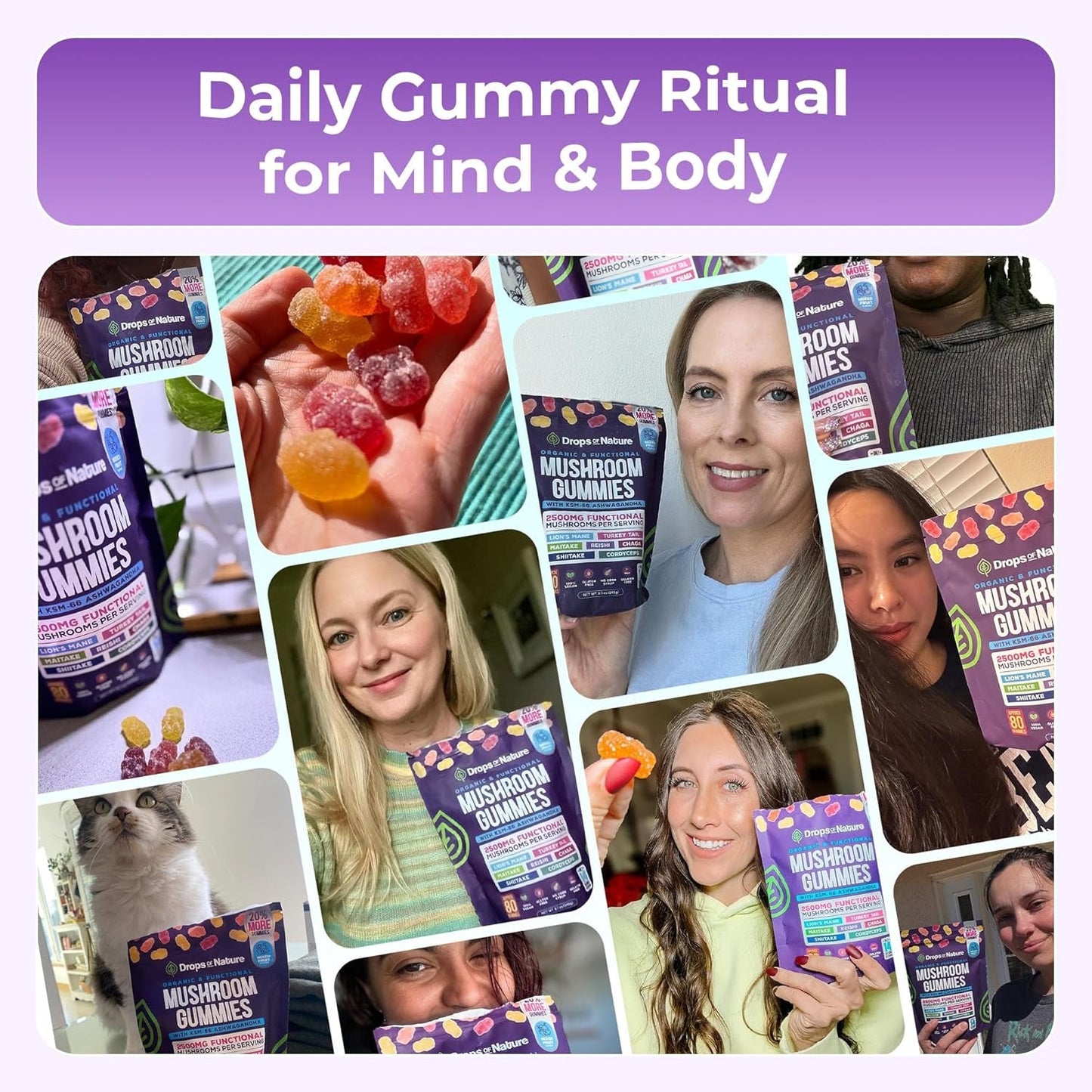Natural Immune Boost Mushroom Gummies