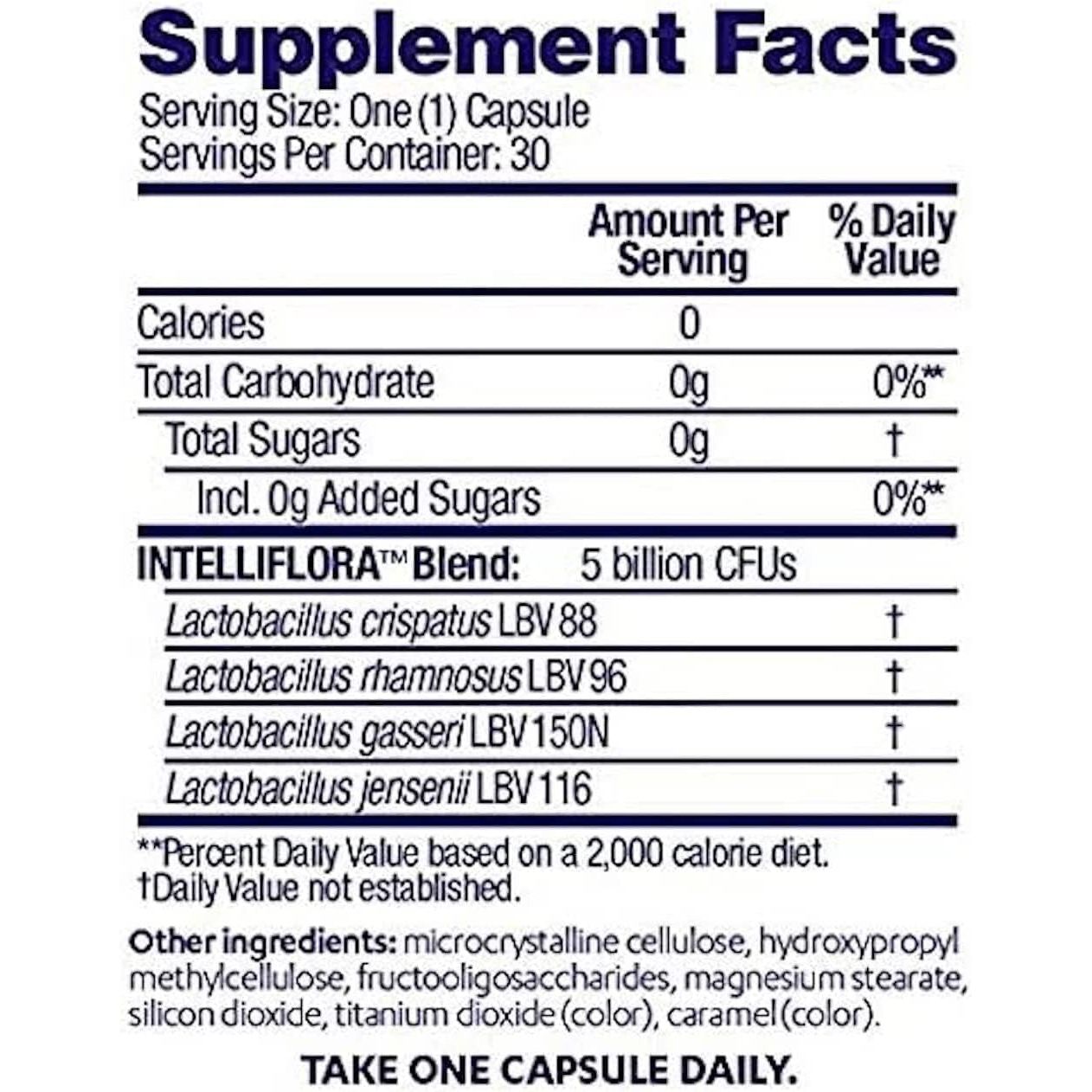 Natural Vaginal Health Daily Probiotic Supplement