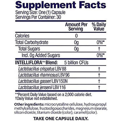 Natural Vaginal Health Daily Probiotic Supplement