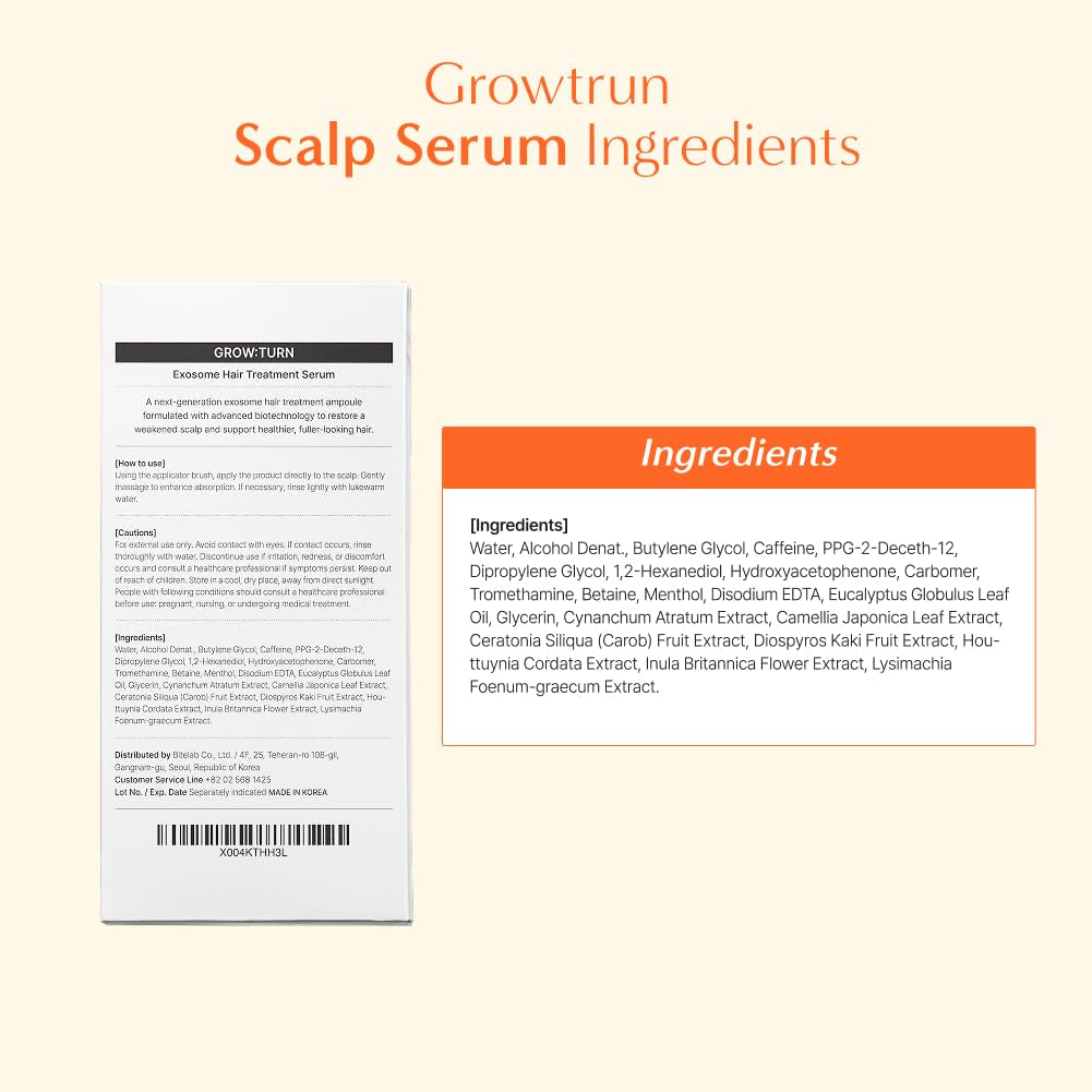Natural Hair Regrowth Serum with Applicator Brush