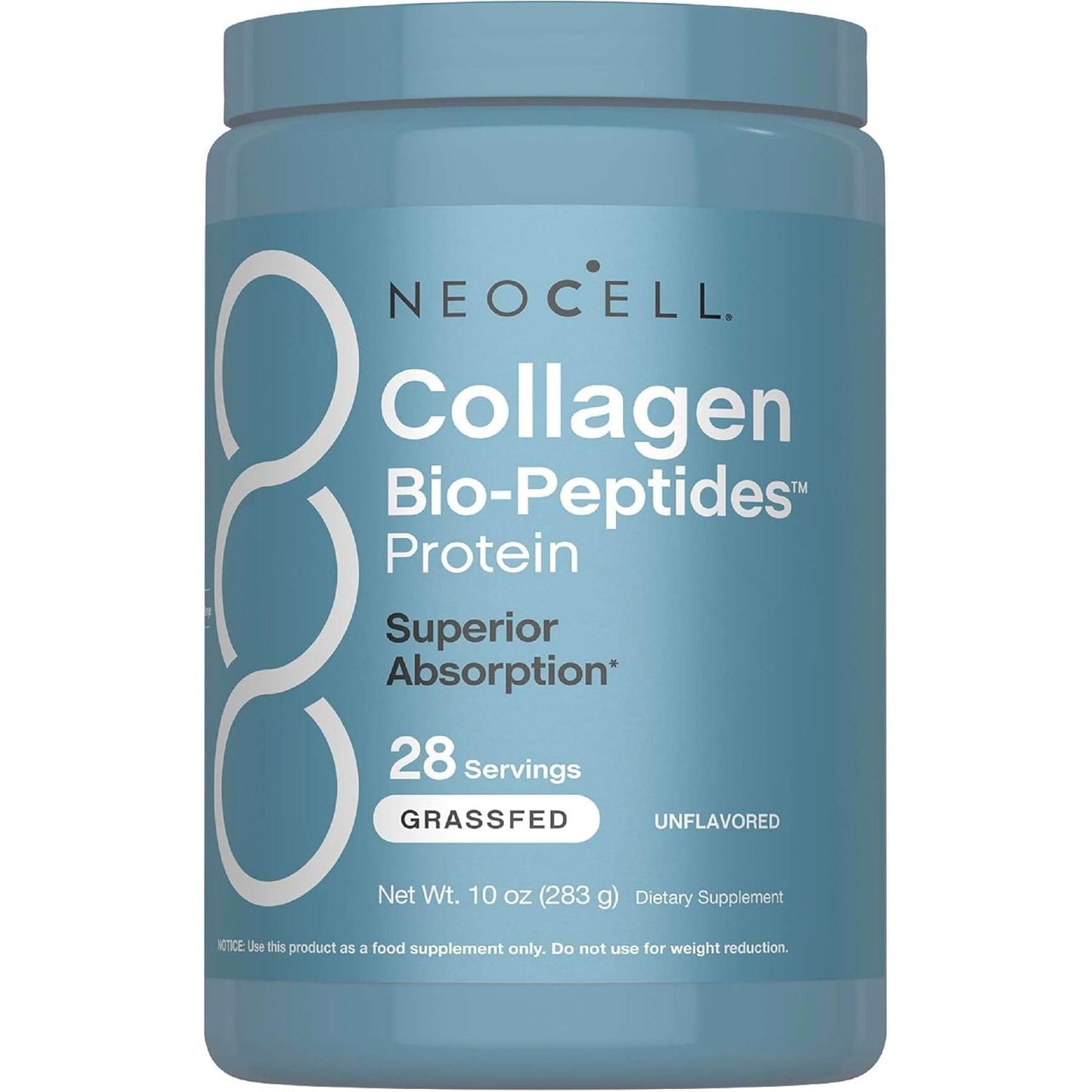 Premium Collagen Peptide Protein Powder 283g - Fast Absorbing - Mycosmeticslondon