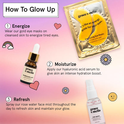 Relaxing Skincare Starter Kit with Masks & Hydrating Serum