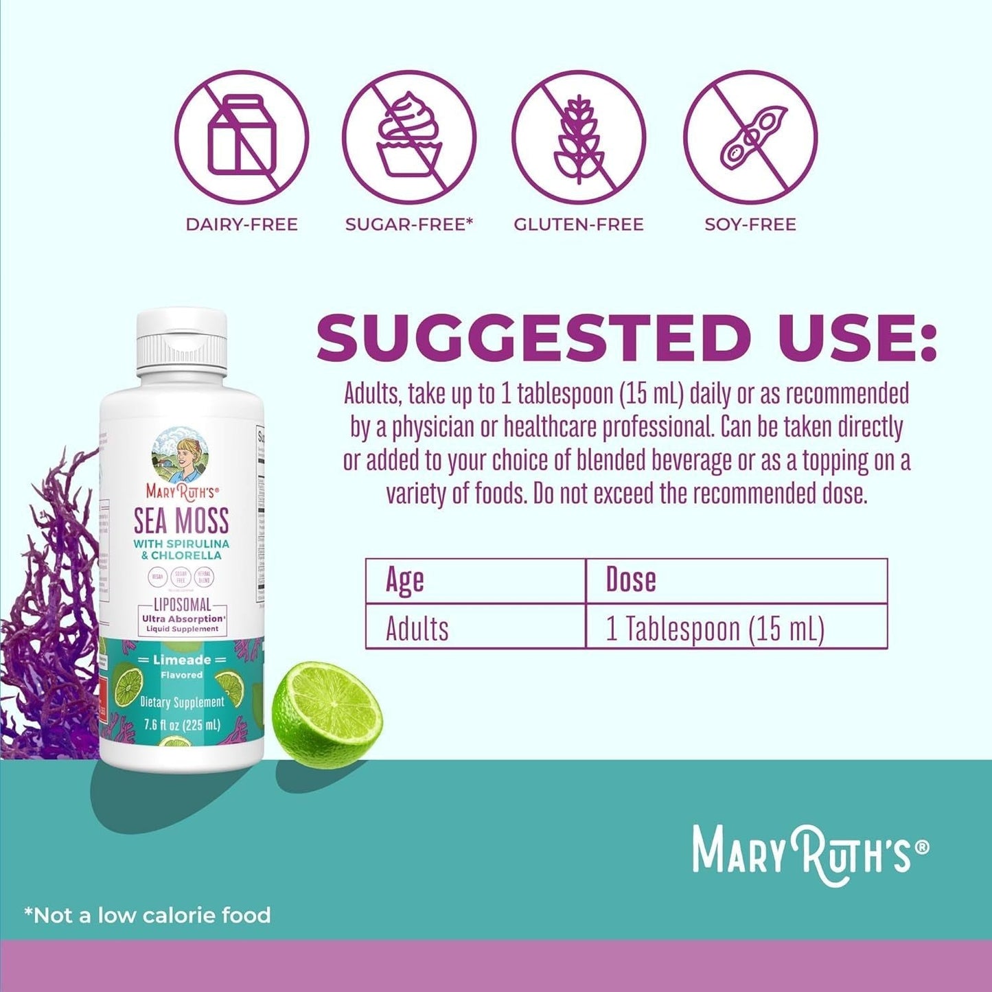 Natural Sea Moss Liquid Supplement with Green Superfoods