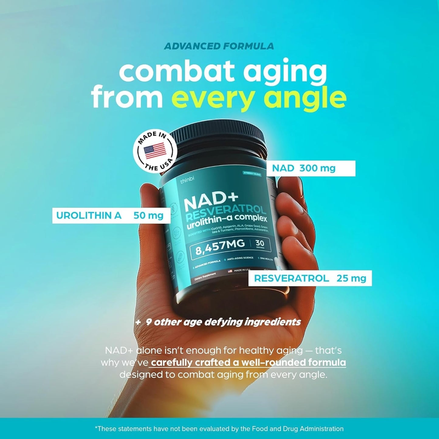 Natural Energy Boost NAD+ Capsules for Anti Aging