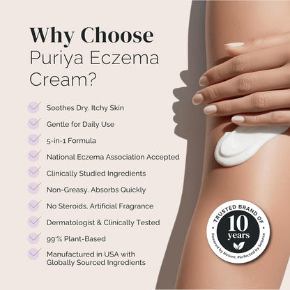 Natural Eczema Cream - Soothing Dry Skin Moisturizer