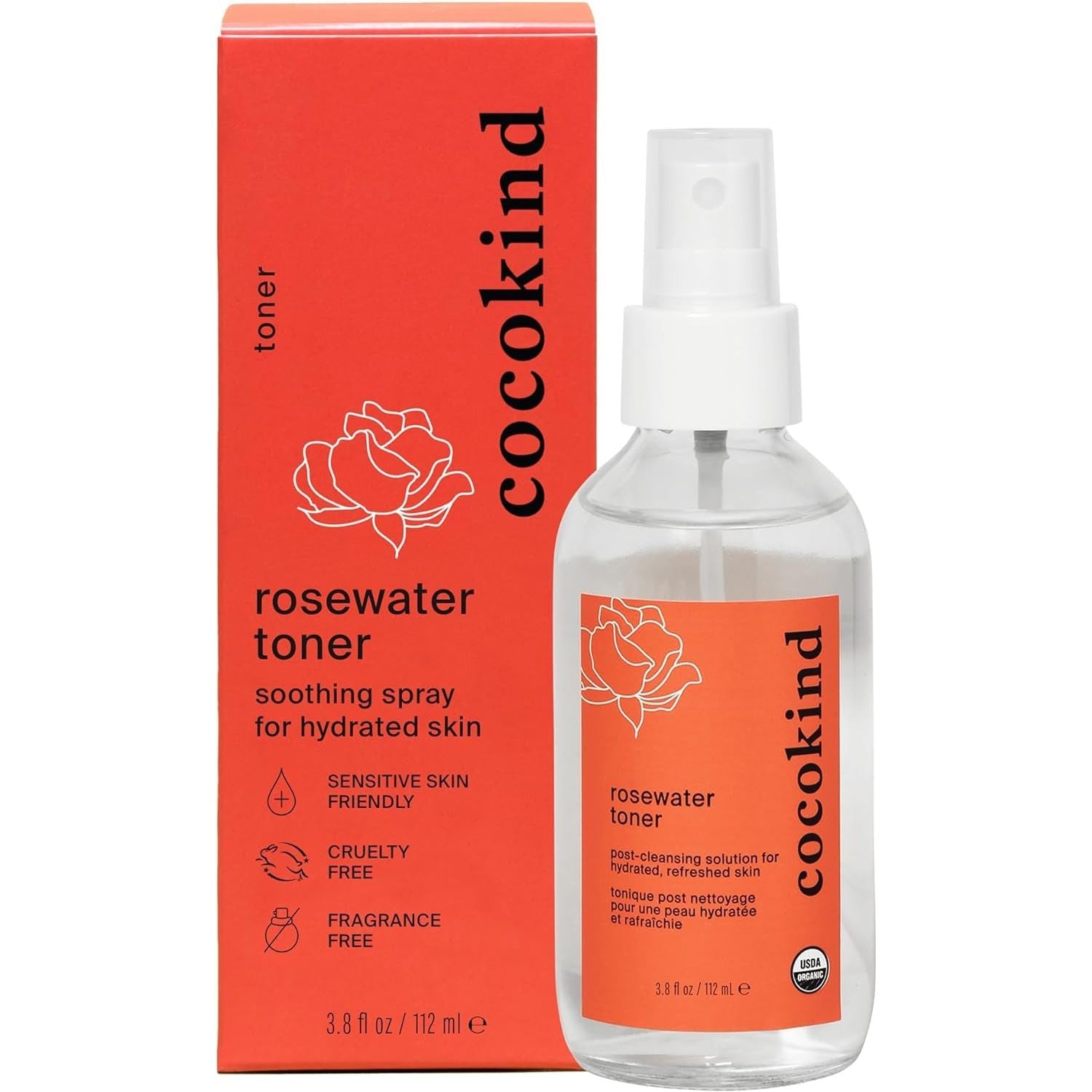Gentle Rosewater Face Toner - 112ml - Mycosmeticslondon