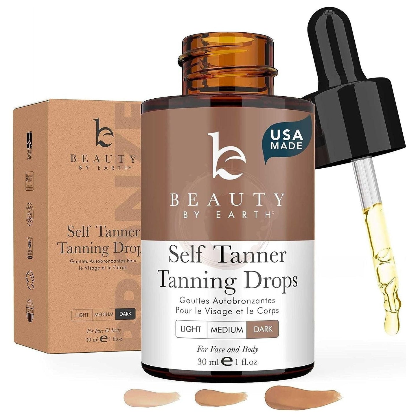 Dark Self Tanning Serum for Face and Body - Mycosmeticslondon