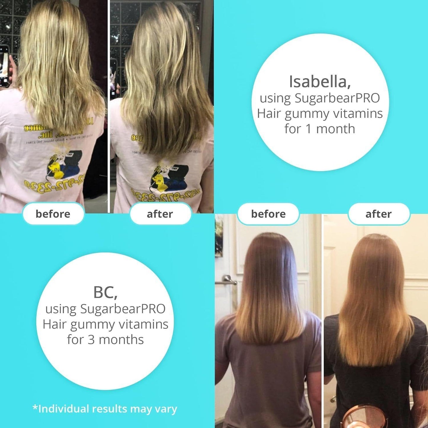 Strong Hair Growth Gummies with 6000mcg Biotin