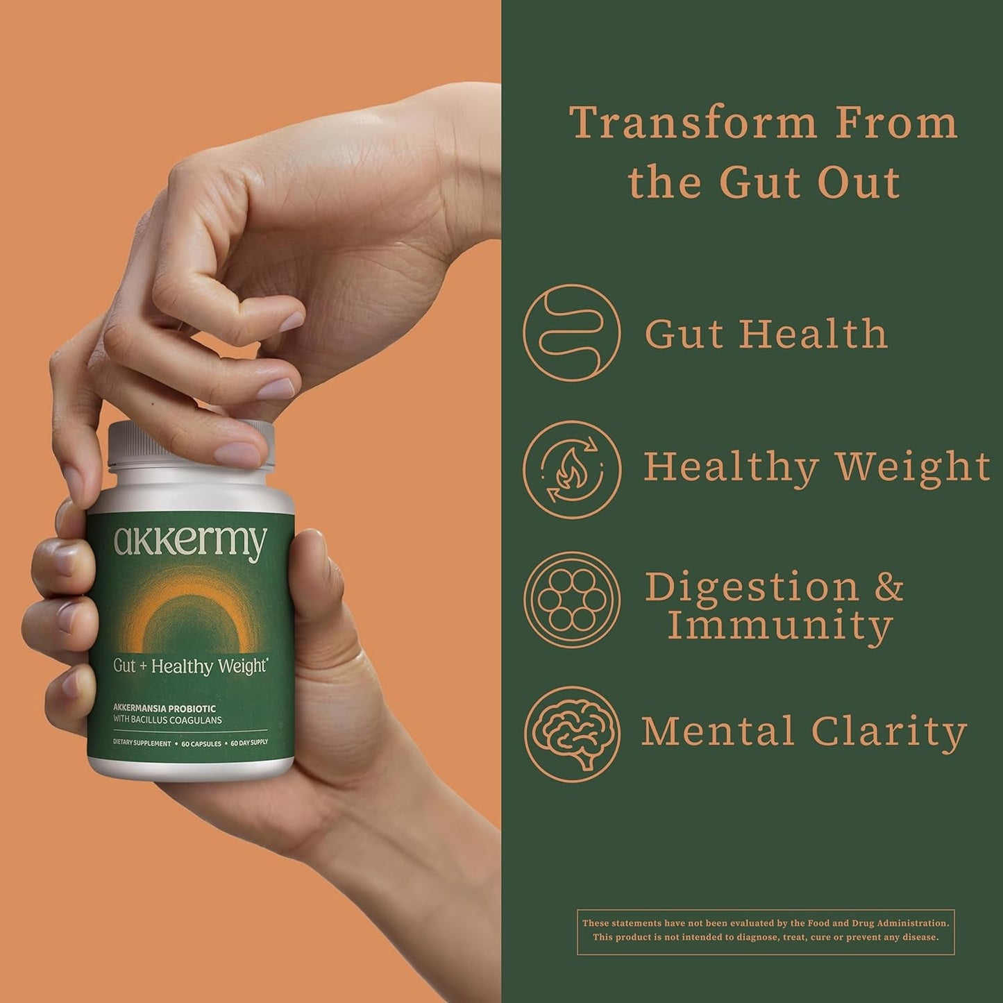 Natural Probiotic for Weight Loss - 60 Capsules