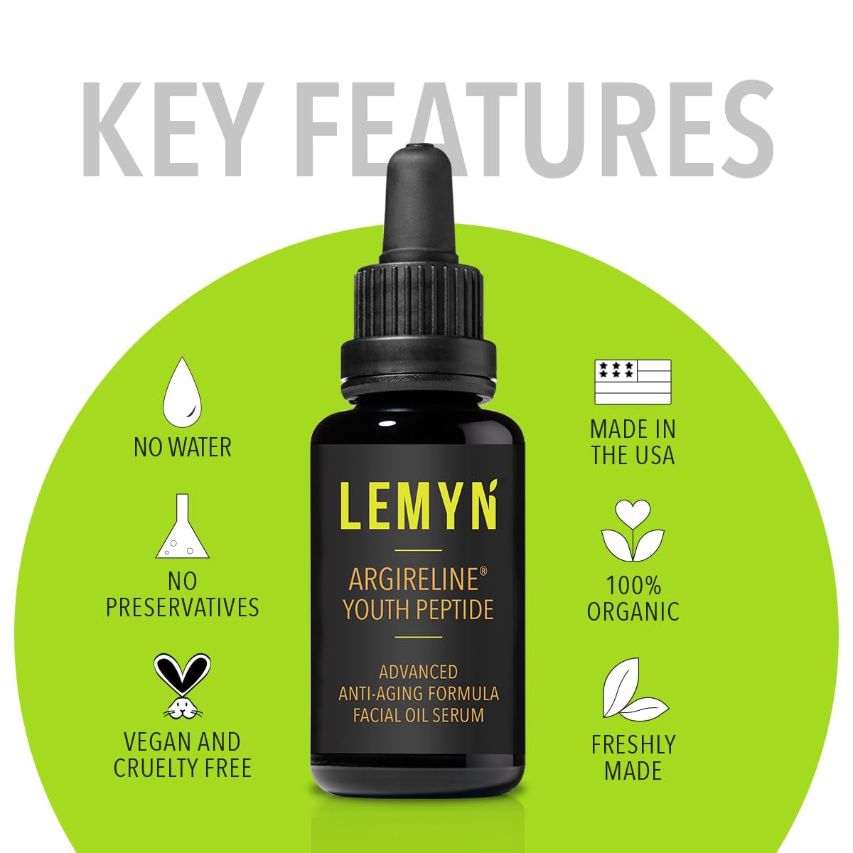 Natural Anti Aging Face Oil Serum 30ml