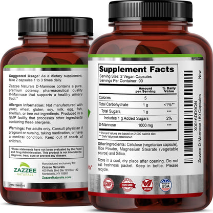 Natural Urinary Health Supplements - 180 Vegan Capsules