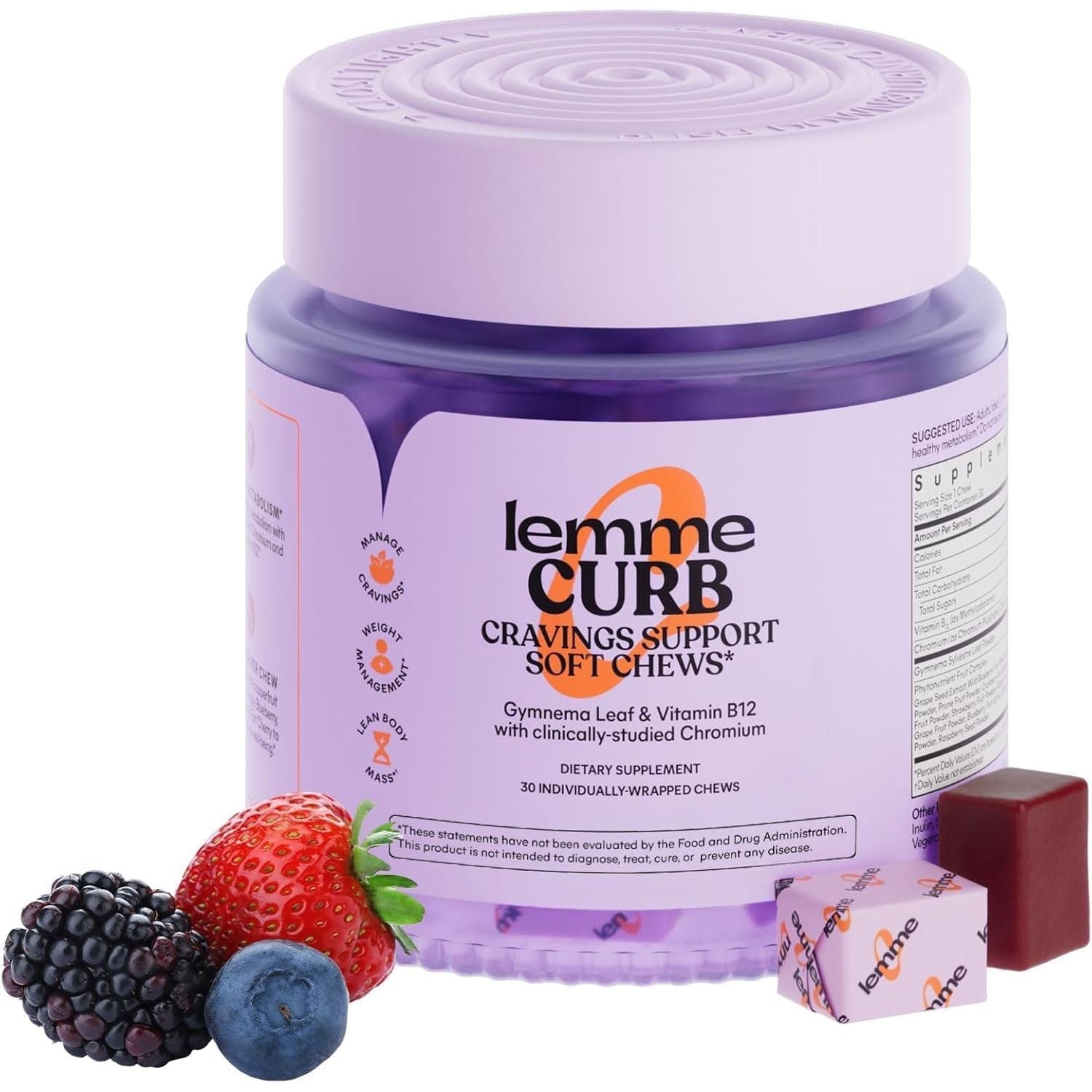 Tasty CURB Soft Chews 30 - Weight Loss And Energy Boost - Mycosmeticslondon