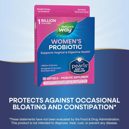 Probiotic Supplements for Women - 30 Softgels Digestive Health