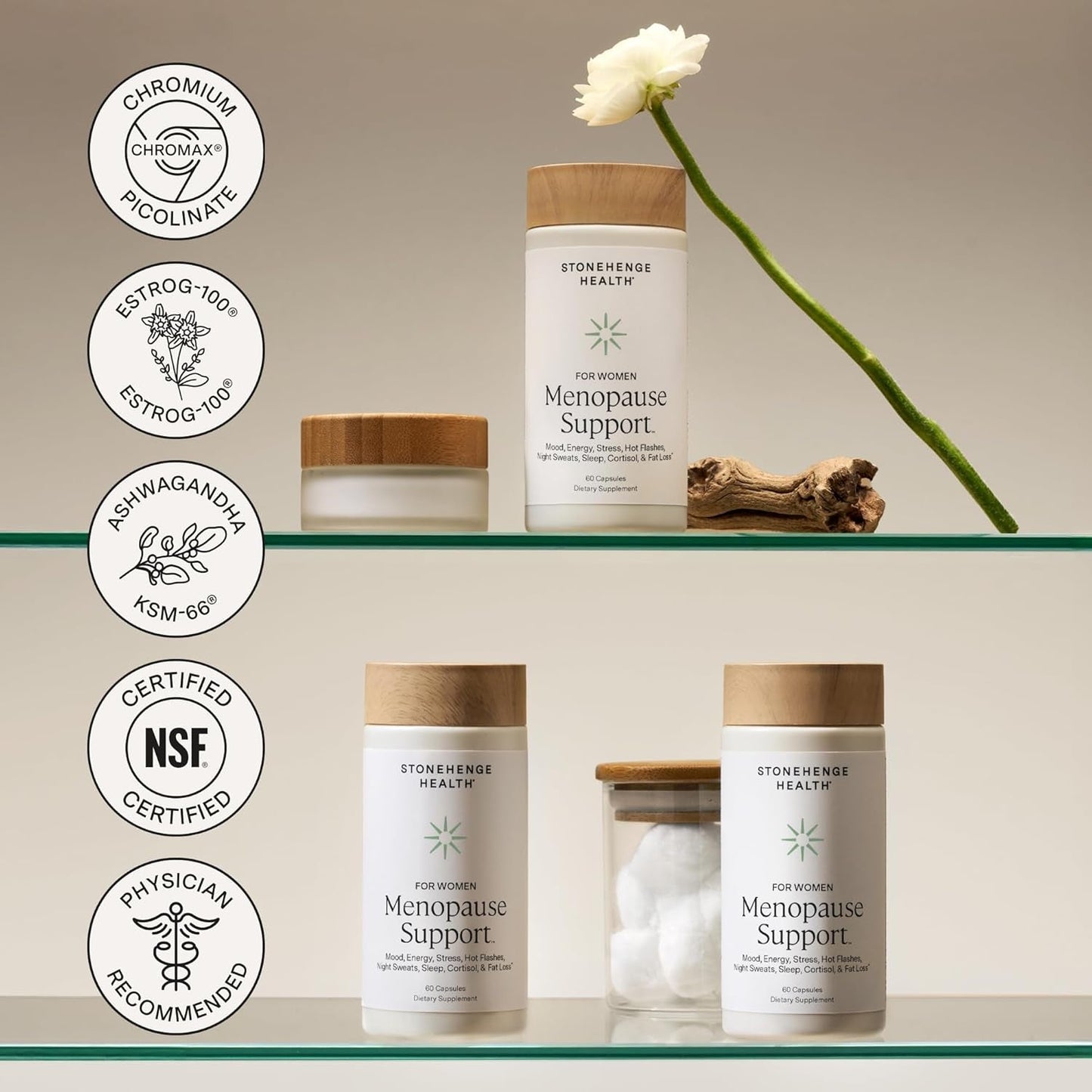 Natural Menopause Relief Supplement - Mood Balance Sleep Aid