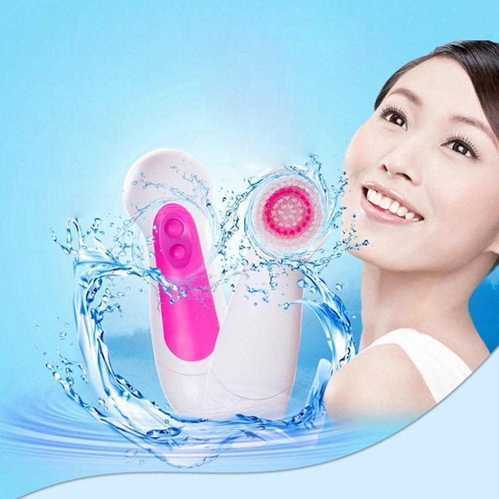 Advanced 6-in-1 Facial Cleansing Brush Tool