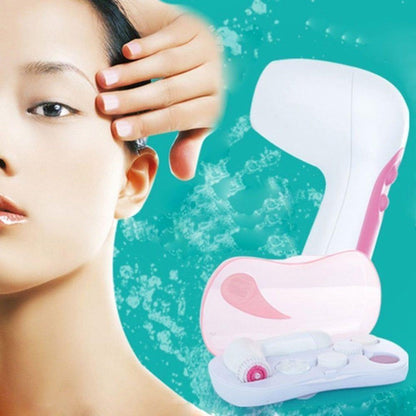 Advanced 6-in-1 Facial Cleansing Brush Tool