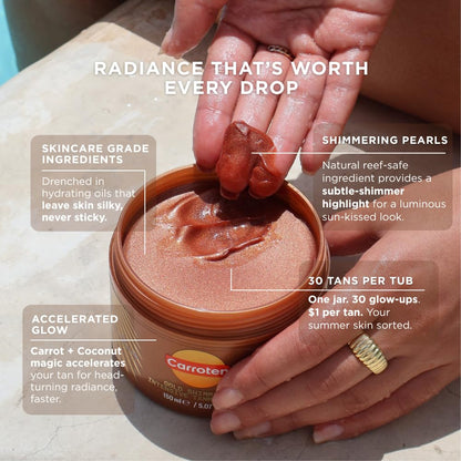 Luxurious Sun Kissed Tanning Gel with Glitter