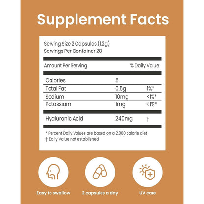 Hydrating Double Action Skin Supplements - 56 Capsules