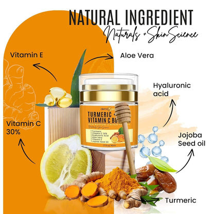 Natural Turmeric Face Cream with Vitamin C - 50ml