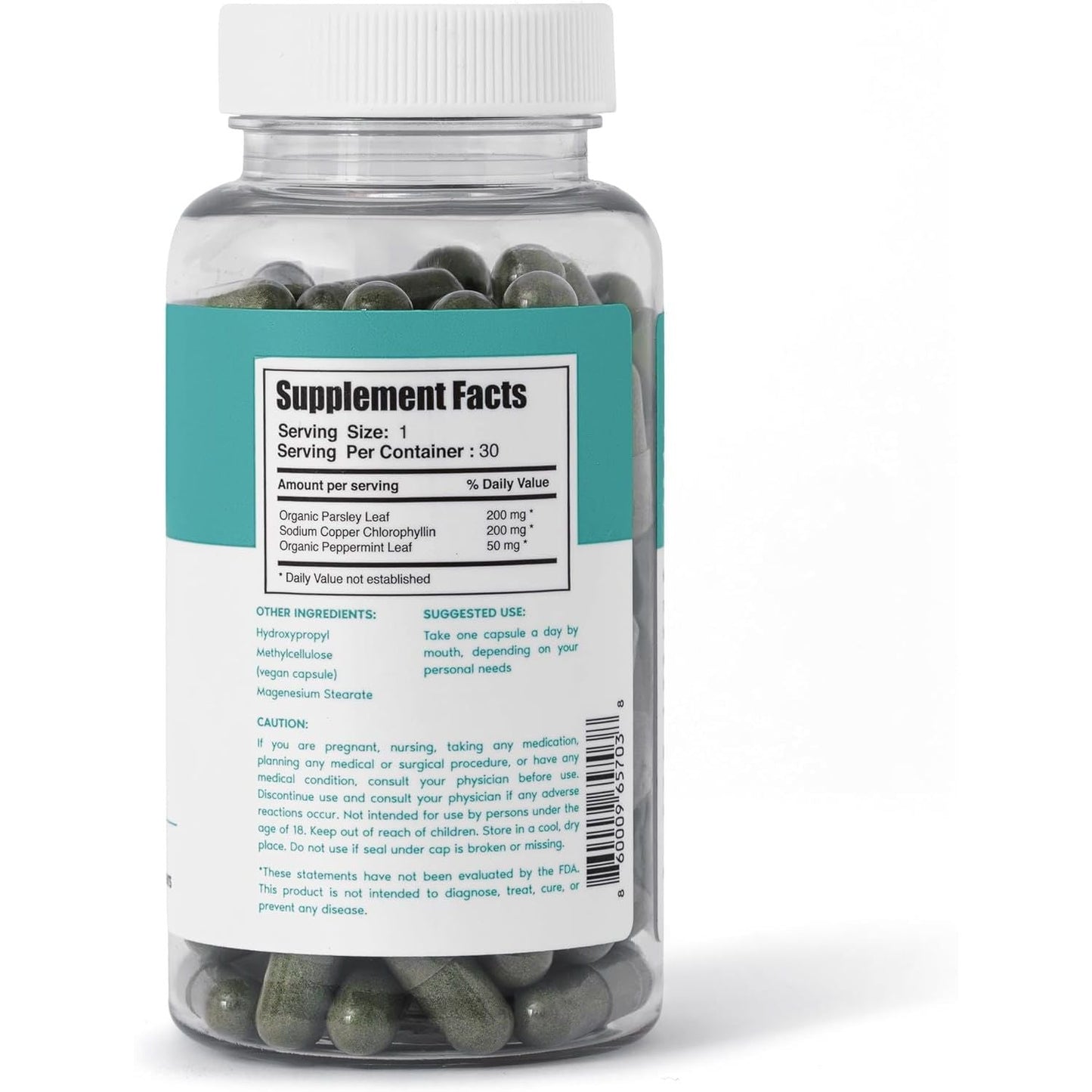 Natural Green Tea Detox Capsules - 30 Count