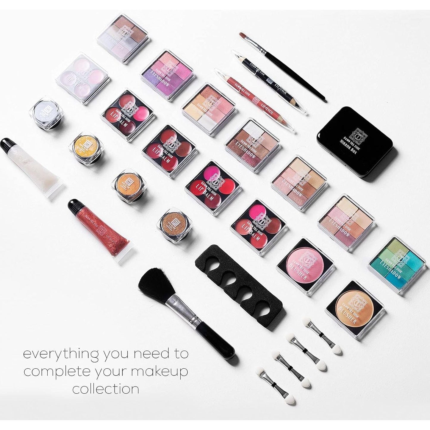 Ultimate 80pc Rose Gold Makeup Kit with Travel Case