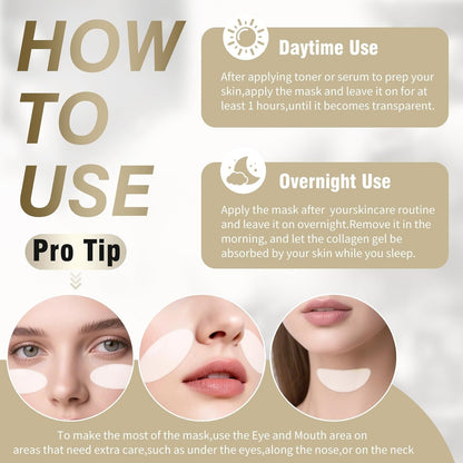 Nourishing Collagen Face Mask - 6 Pack, Hydrating & Anti-Aging