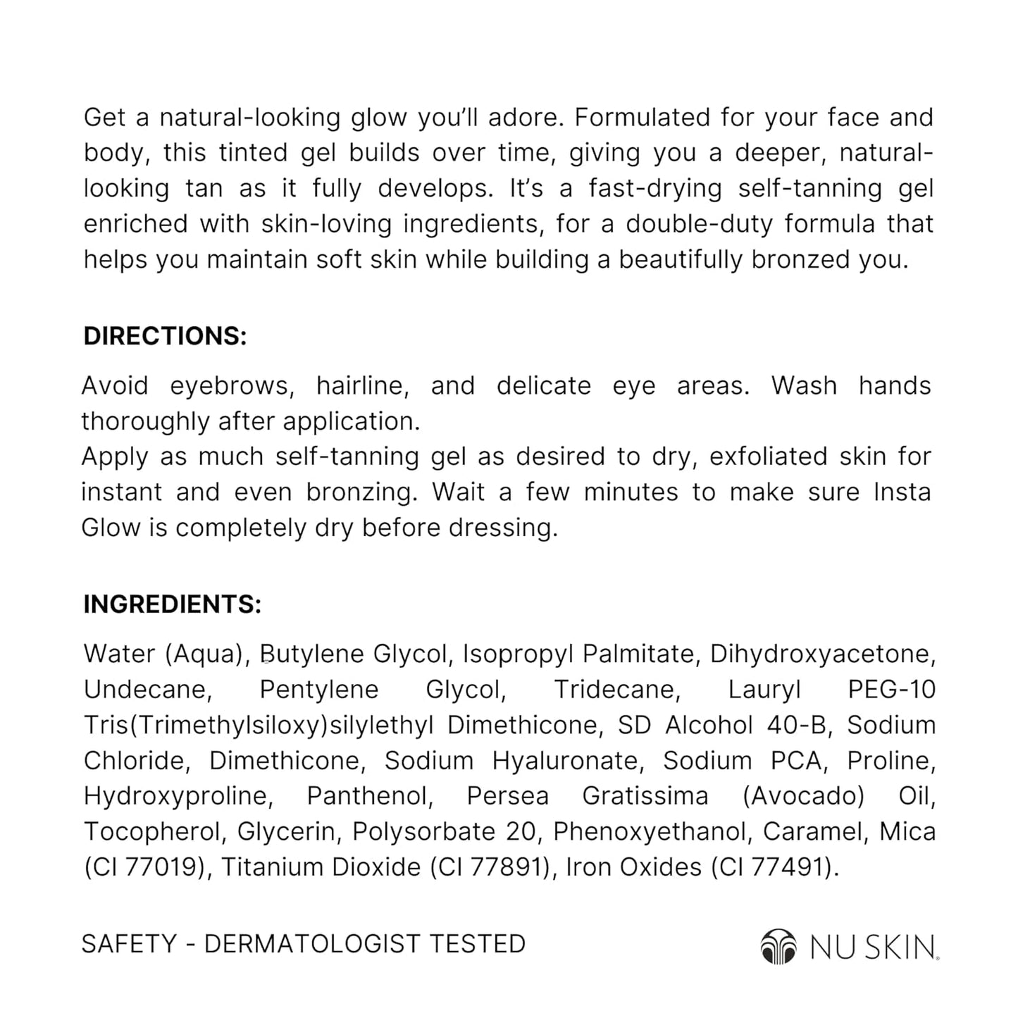 Easy Apply Self Tanning Gel for Natural Glow