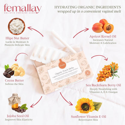 Natural Vaginal Moisturizer Suppositories 14 Pack