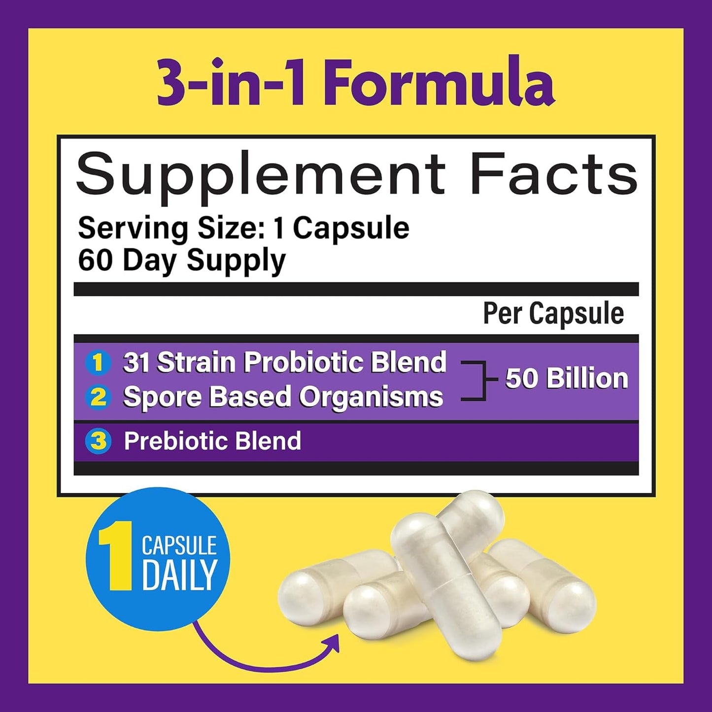 Premium Probiotic Capsules for Gut Health & Immunity