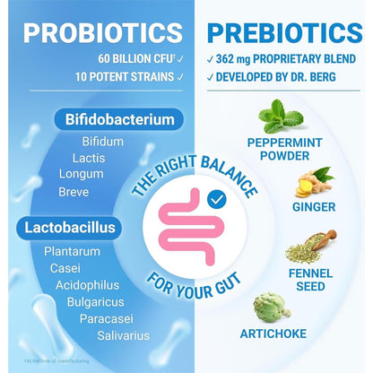 Probiotic Supplement 60 Billion CFU with Prebiotics