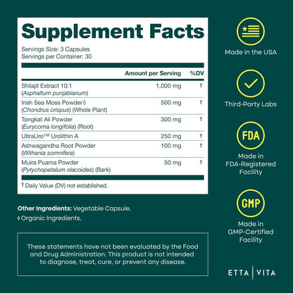 Natural Energy Boost Capsules with Focus Support
