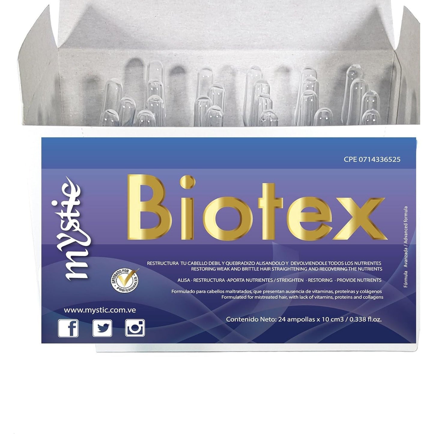 Nourishing Biotex Hair Serum  24 x 10ml | Deep Repair & Smooth Treatment - Mycosmeticslondon