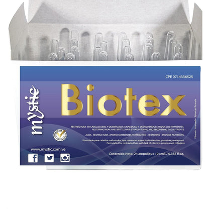 Nourishing Biotex Hair Serum  24 x 10ml | Deep Repair & Smooth Treatment - Mycosmeticslondon