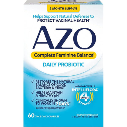 Natural Vaginal Health Daily Probiotic Supplement - Mycosmeticslondon