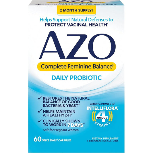 Natural Vaginal Health Daily Probiotic Supplement - Mycosmeticslondon