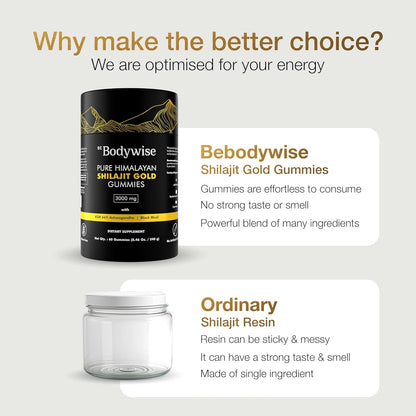 Natural Energy Boost Shilajit Gummies