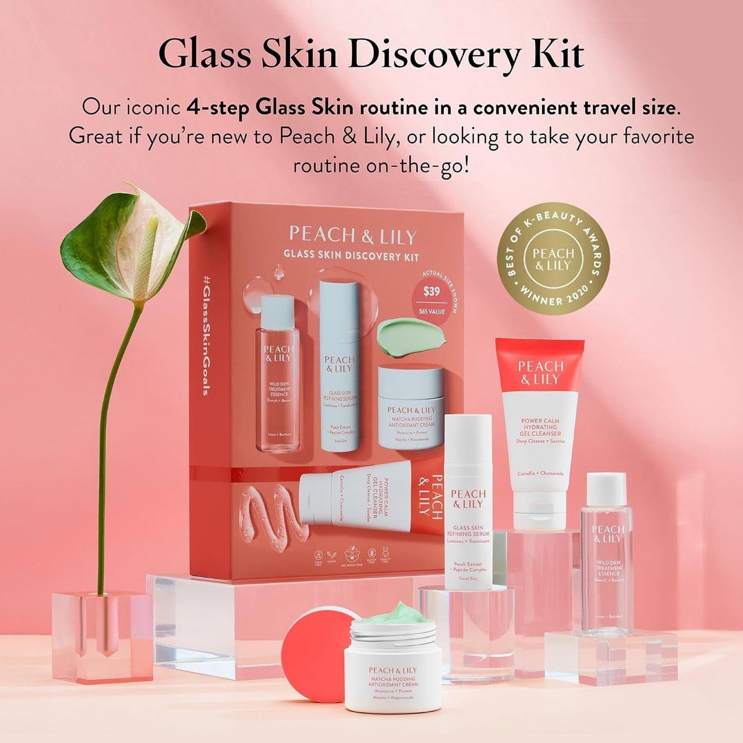 Natural Glow 4-Piece Skincare Travel Set