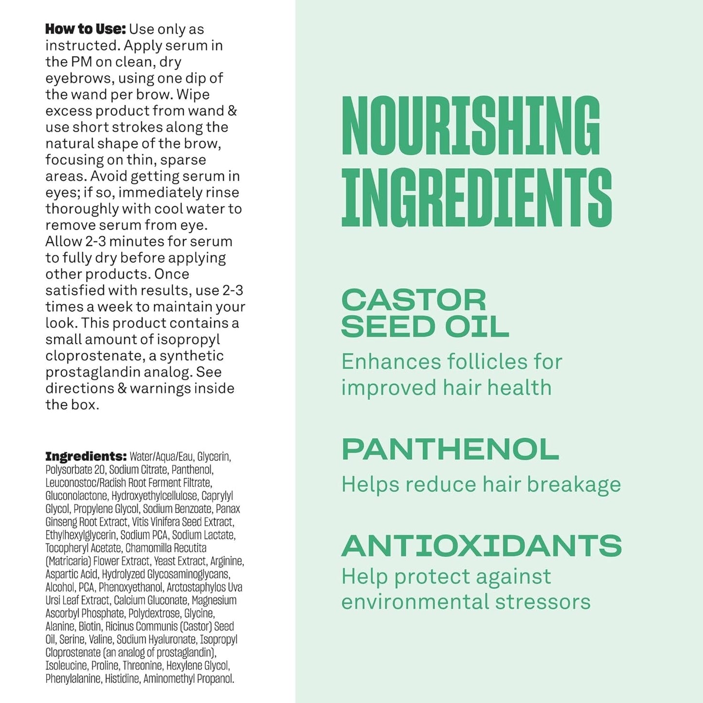 Natural Brow Enhancing Serum for Thicker Eyebrows