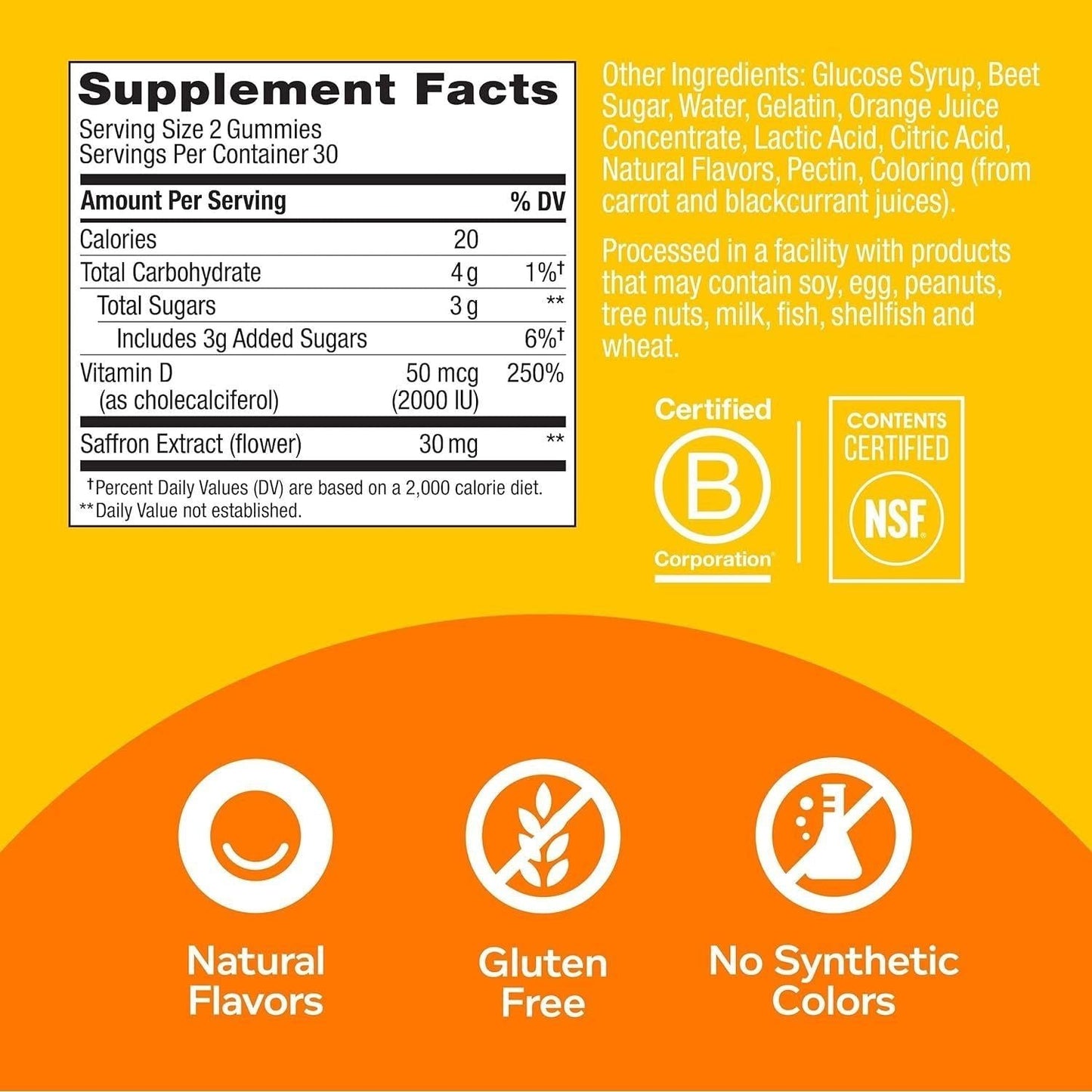 Happy Mood Gummy Vitamins 60 Count