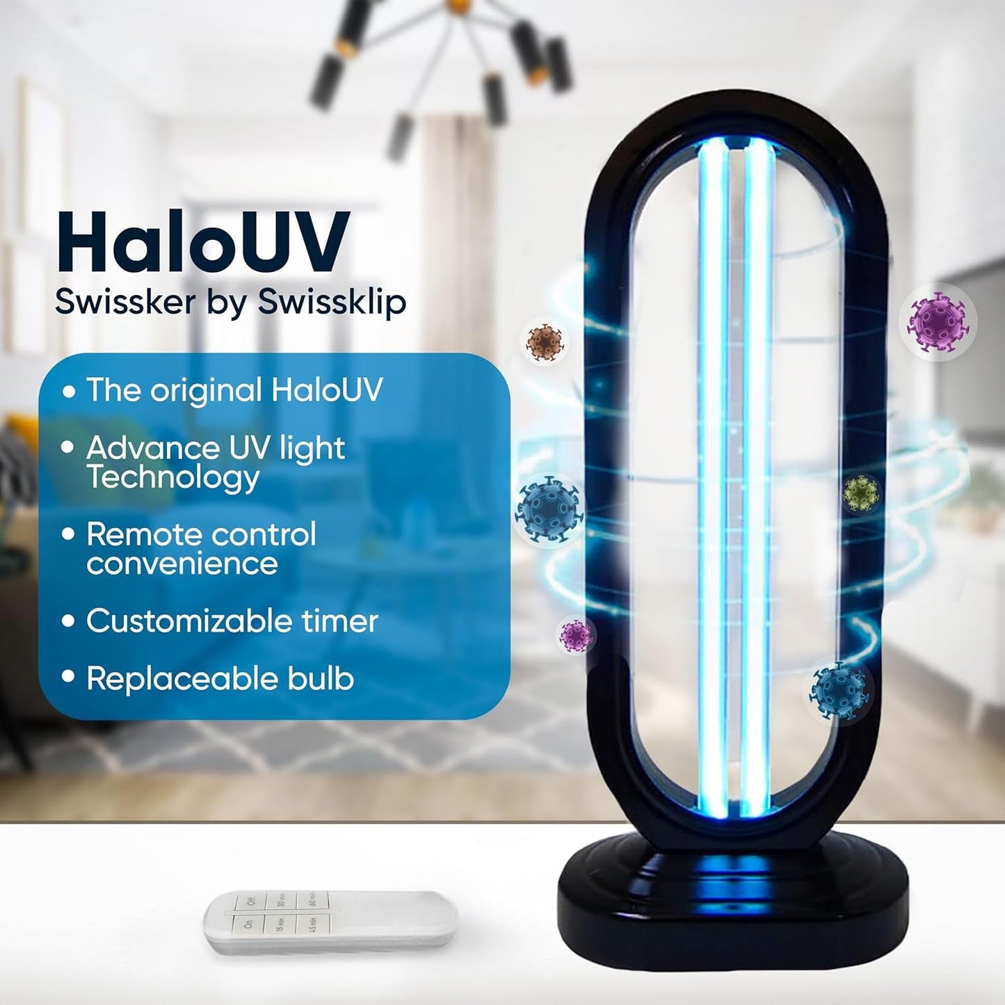 Portable UV Sanitizer Lamp for Home and Office Use