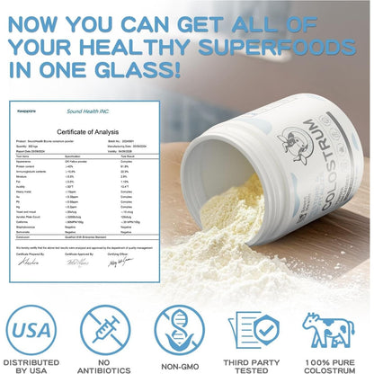 Natural Immune Booster Colostrum Powder 146g Unflavored