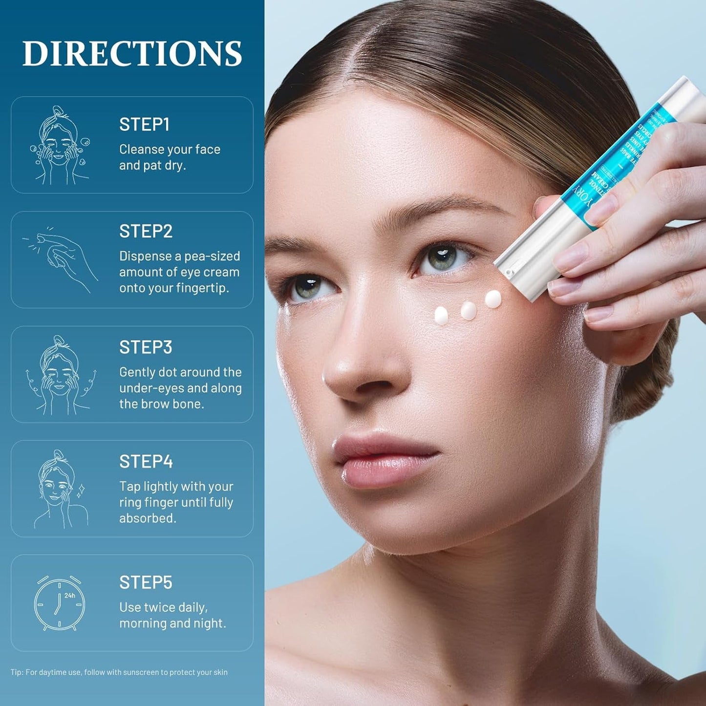 Anti Aging Eye Cream Reduces Wrinkles & Dark Spots