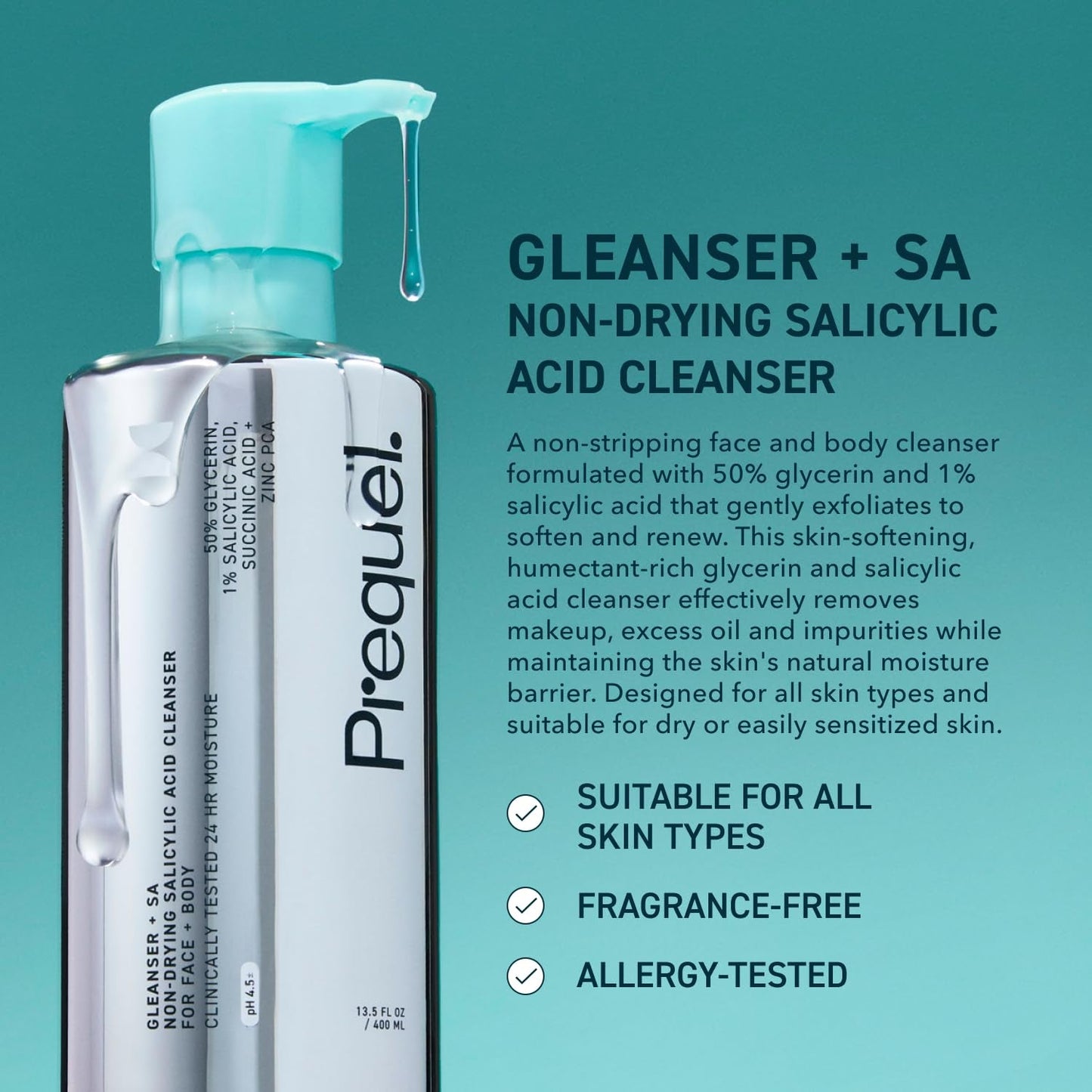 Gentle Exfoliating Face Wash 400ml Pack of 2