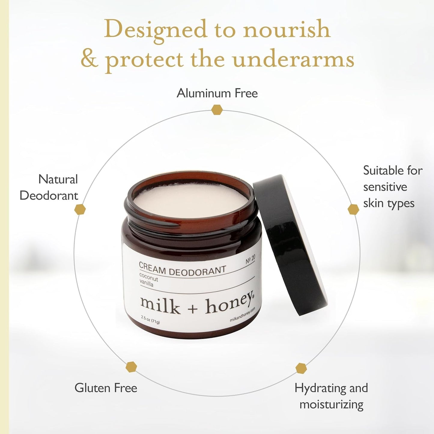 Gentle Coconut Vanilla Natural Deodorant Stick