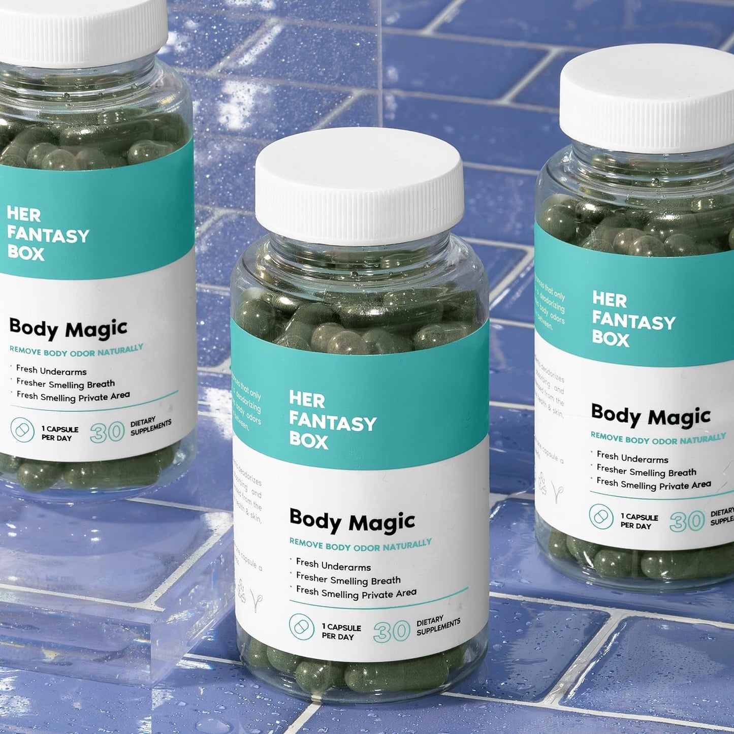 Natural Green Tea Detox Capsules - 30 Count