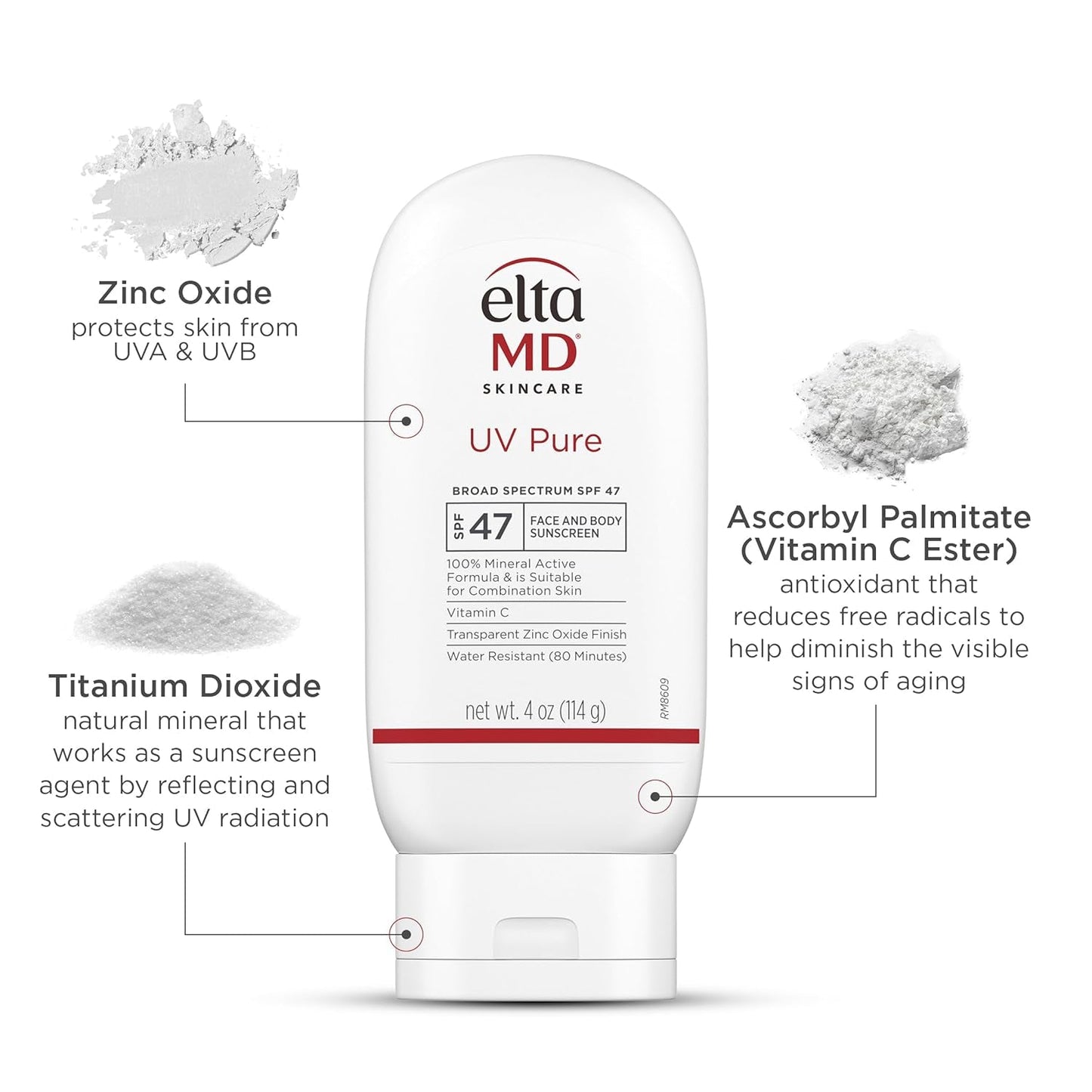 Natural SPF 47 Mineral Sunscreen Lotion for Face & Body
