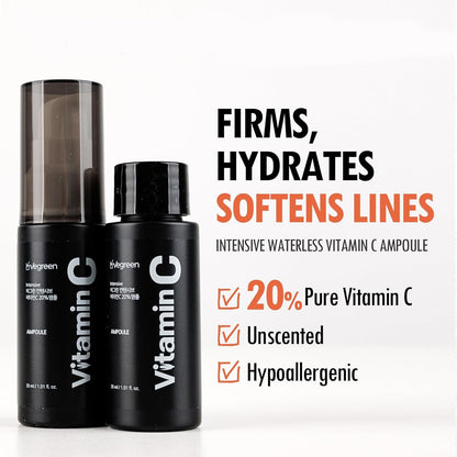 Powerful Waterless Vitamin C Serum - Brightening Facial Treatment