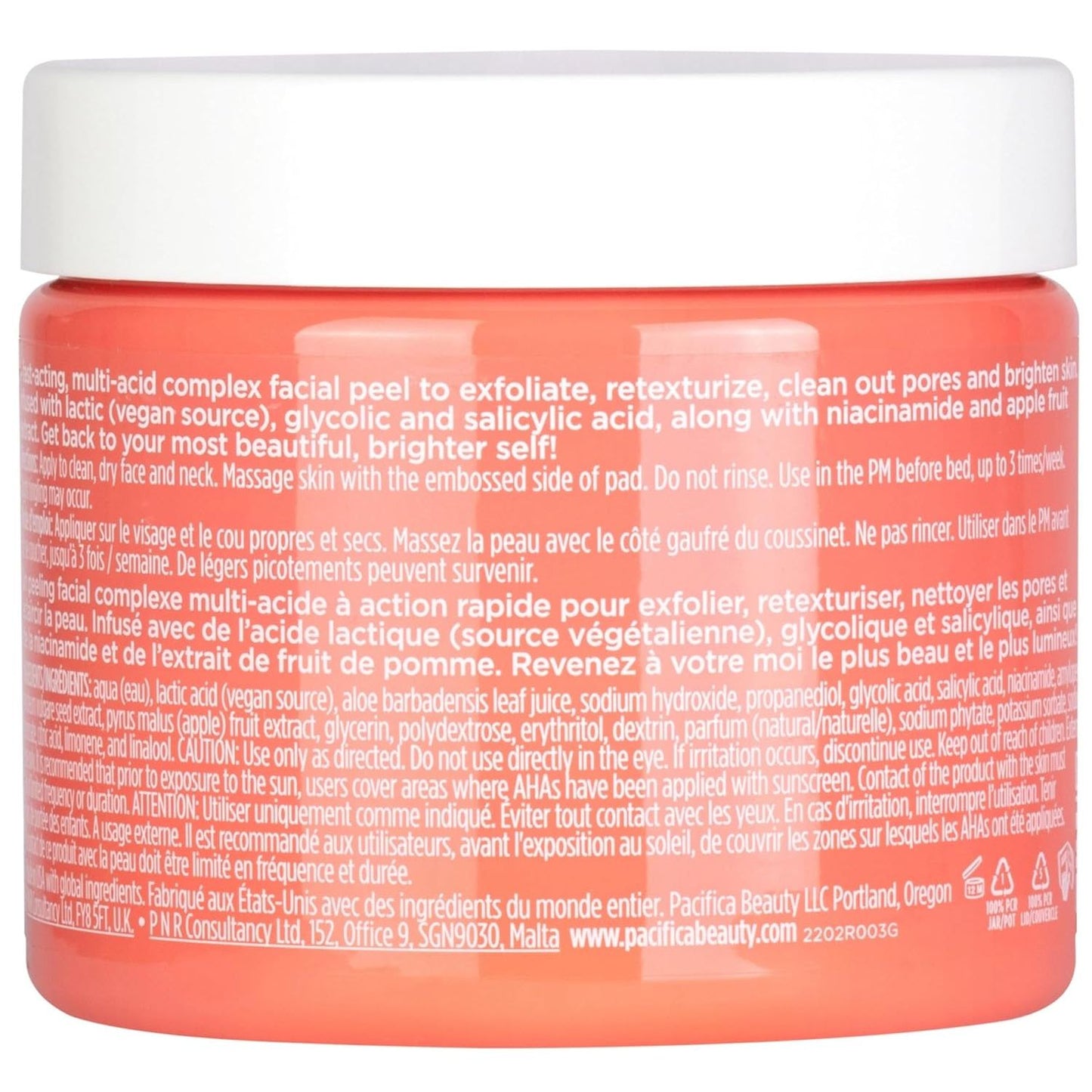 Natural Glow Exfoliating Face Pads 60 Count